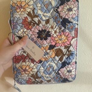 Vera Bradley Floral Cosmetic Bag - Blue and Pink